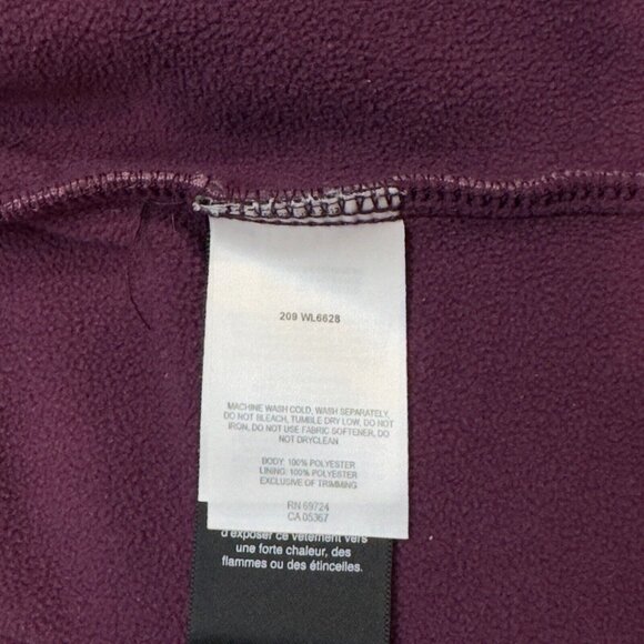 Columbia Womens Purple Full Zip Fleece Jacket Lined Pockets Hooded Size Medium - Picture 9 of 14